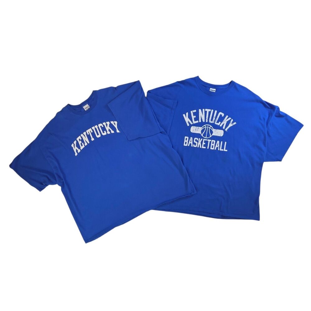 2 Kentucky Blue Tees Men's 5XL Plus Size Shirts Big & Tall Basketball Wildcats